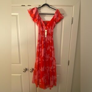 by Anthropologie flutter sleeve dress NWT (M)